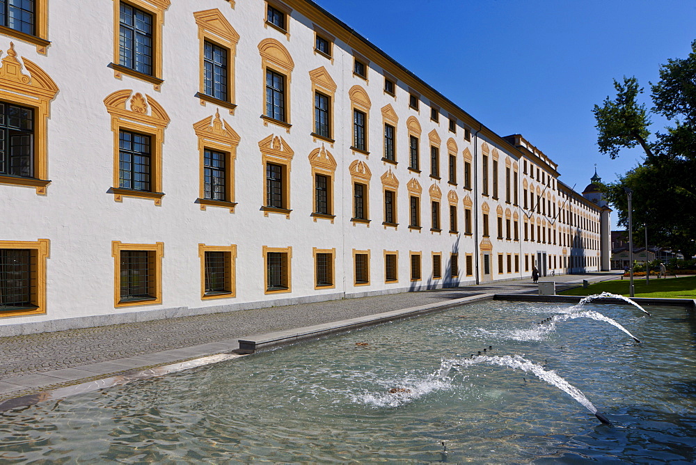 Fuerststift Kempten with the District Court, Residence of the Prince Abbot of Kempten, a former Benedictine abbey of the Diocese of Augsburg, Residenz Square, Kempten, Lower Allgaeu, Allgaeu, Swabia, Bavaria, Germany, Europe