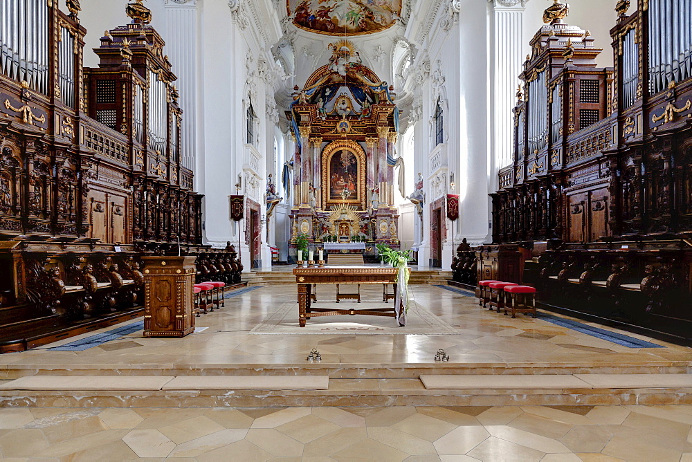 Monastery Church of St. Verena, Rot an der Rot, Biberach district, Baden-Wuerttemberg, Germany, Europe