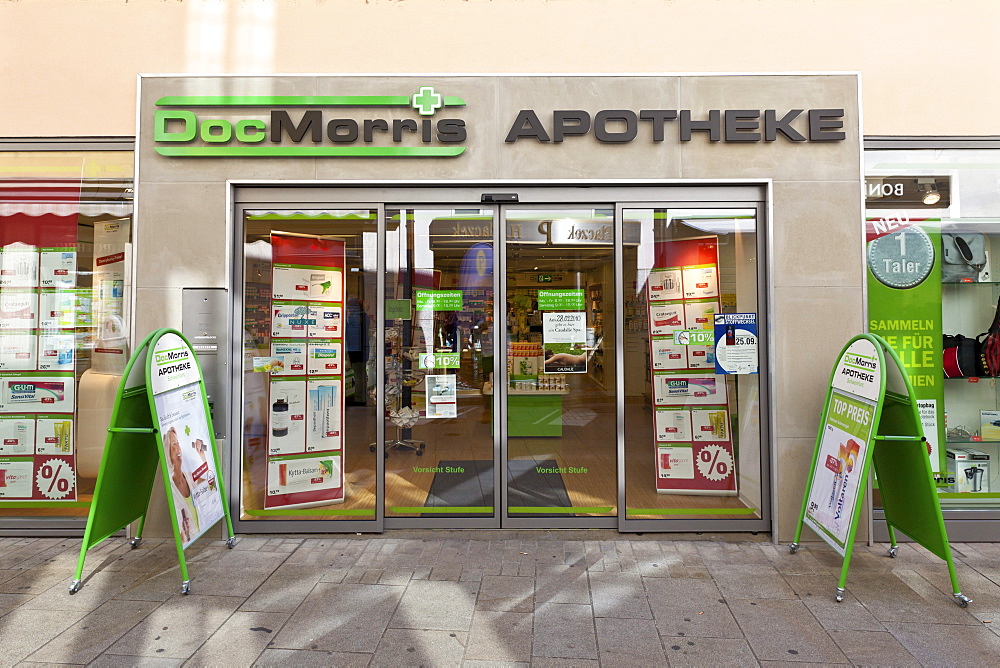 DocMorris branch store, store of an internet pharmacy, Germany