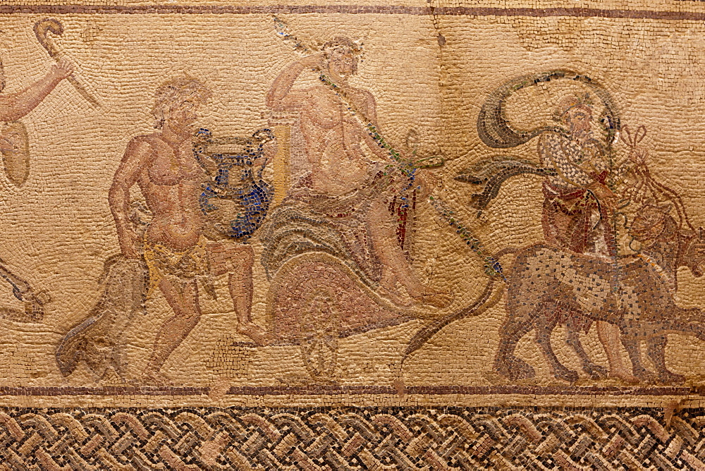 Mosaic, archaeological excavation site of Kato Paphos, House of Dionysos, UNESCO World Heritage site, Paphos, Cyprus