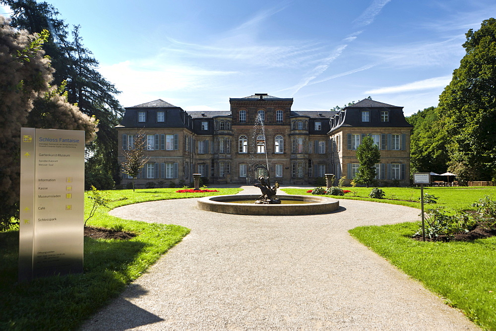 Schloss Fantaisie Palace and palace gardens, Bayreuth, Upper Franconia, Bavaria, Germany, Europe