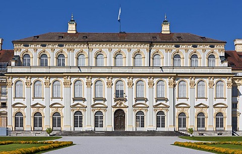 View of the Neues Schloss Schleissheim castle, Oberschleissheim near Munich, Upper Bavaria, Bavaria, Germany, Europe