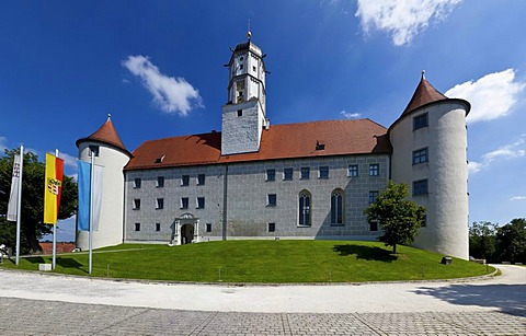 Schloss Hoechstaedt Palace in Hoechstaedt on the Danube, Dillingen, Swabia District, Bavaria, Germany, Europe