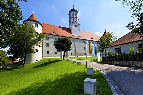 Schloss Hoechstaedt Palace in Hoechstaedt on the Danube, Dillingen, Swabia District, Bavaria, Germany, Europe