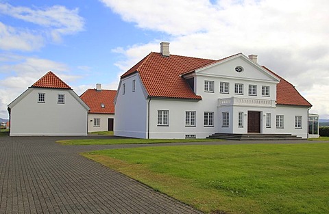 Bessastadir building, the official residence of the president of Iceland, Iceland, Europe