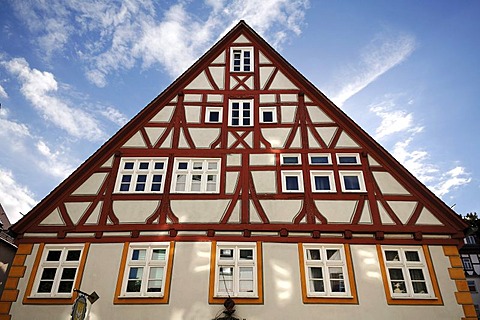 Old half-timbered house, 16th Century, Fischergasse 22, Ulm, Baden-Wuerttemberg, Germany, Europe