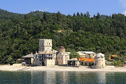 Moni Zografou Monastery, Mount Athos, Halkidiki, Greece, Europe