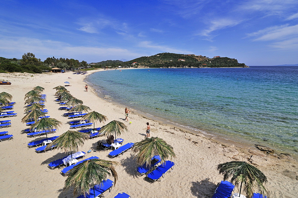 Beach on Ammouliani Island, Donkey Island, Ouranopoli, Halkidiki, Greece, Europe