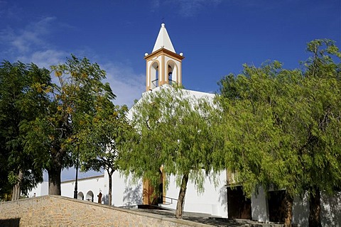 Church, Sant Joan de Labritja, Ibiza, Pityuses, Balearic Islands, Spain, Europe