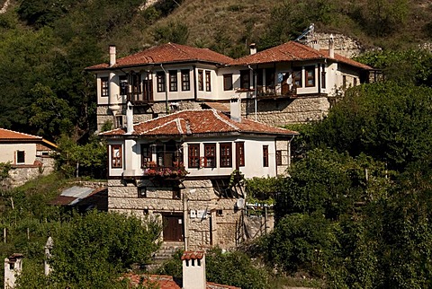 Traditional Bulgarian house, Melnik, wine growing area, south of Bulgaria, Europe