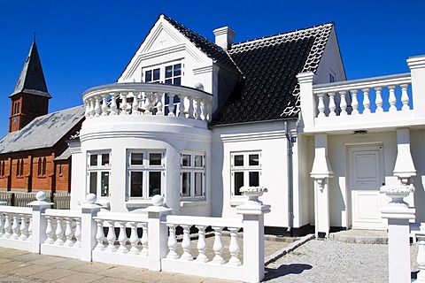 Nordic building style, single family house, Northern Jutland, Denmark, Scandinavia, Europe