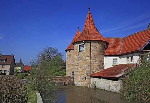 West Gate in Prichsenstadt, district of Kitzingen, Lower Franconia, Bavaria, Germany, Europe