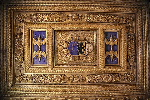 Ceiling in the Palazzo Ducale in Sabbioneta, UNESCO World Heritage Site, Lombardy, Italy, Europe