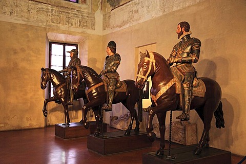 Statues in the museum of the Palazzo Ducale in Sabbioneta, UNESCO World Heritage Site, Lombardy, Italy, Europe