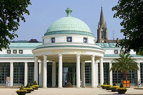 Pump room, Der Hyllige Born, Bad Pyrmont, Lower Saxony, Germany, Europe