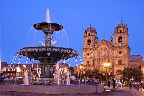 Iglesia de la Compania de Jesus church, Plaza Mayor, Cuzco, Cusco, Peru, South America