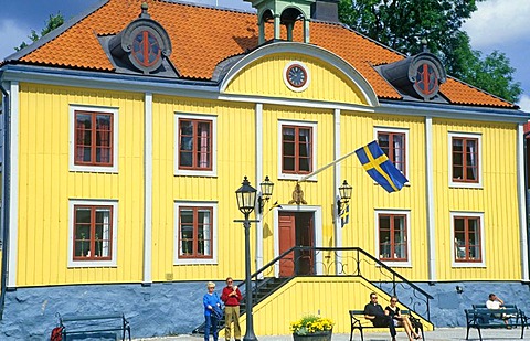 Town Hall of Mariefred, Southern Sweden, Scandinavia, Europe