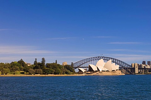 Opera House and Harbour Bridge, Sydney, New South Wales, Australia