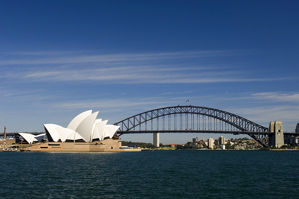 Opera House and Harbour Bridge, Sydney, New South Wales, Australia