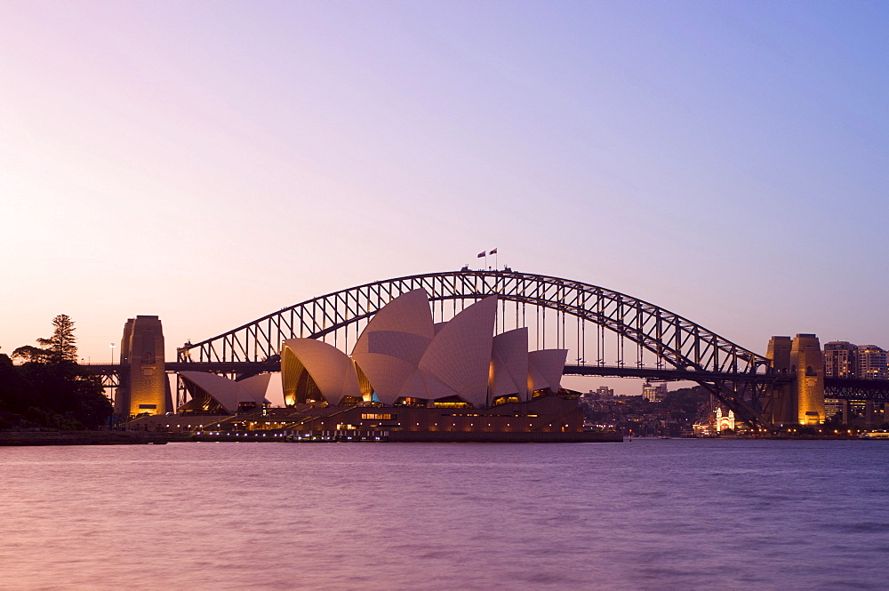 Opera House and Harbour Bridge, Sydney, New South Wales, Australia