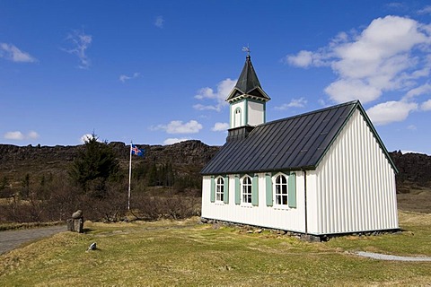 Church, Thingvellir National Park, Iceland, Europe