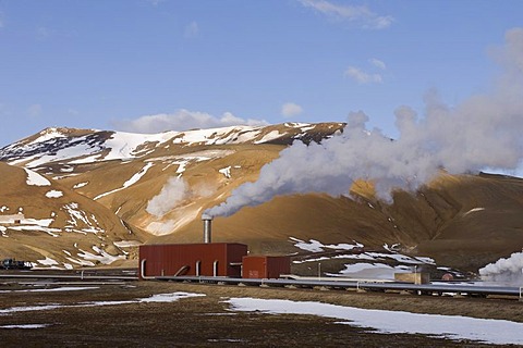 Krafla geothermal power station near Lake Myvatn, Reykjahlid, Iceland, Europe