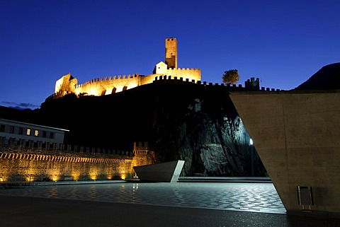 Three Castles of Bellinzona, UNESCO World Heritage Site, Bellinzona, Ticino, Switzerland, Europe