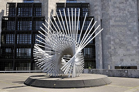 Sculpture "Vitality" by the Spanish sculptor Andreu Alfaro on Jockel-Fuchs-Platz square, Mainz, Rhineland-Palatinate, Germany, Europe