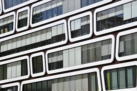 The Z-UP office building developed for Reader's Digest Germany, Das Beste GmbH publishing house, by Professor Kergassner, Stuttgart, Baden-Wuerttemberg, Germany, Europe