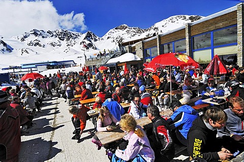 Stubai Glacier, Gamsgarten restaurant, Tyrol, Austria, Europe