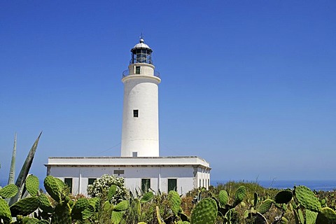 Lighthouse, Faro de la Mola, Formentera, Pityuses, Balearic Islands, Spain, Europe