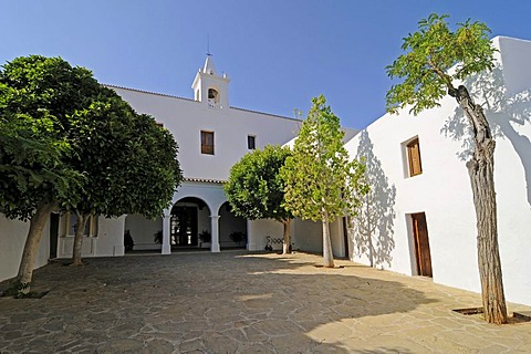 Church Eglesia de Sant Miquel de Balansat or San Miguel de la Balensat, Ibiza, Pityuses, Balearic Islands, Spain, Europe