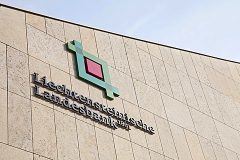 Headquarters of the Liechtensteinische Landesbank AG, LLB, in Vaduz, Principality of Liechtenstein, Europe