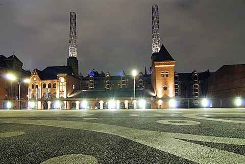 Kesselhaus, boiler house, Sandtorkai quay, Speicherstadt warehouse district, Hamburg, Germany, Europe