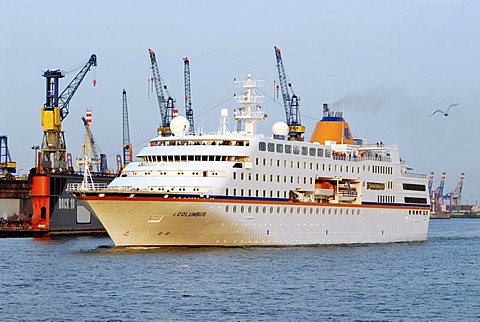 Cruise ship, MS Columbus, during Cruise Days in the port of Hamburg, Hamburg, Germany, Europe