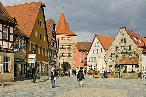 Market square, Lauf an der Pegnitz, Middle Franconia, Bavaria, Germany, Europe