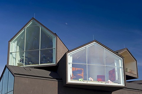 The new construction of the Vitra Design Museum by the architects Herzog & de Meuron in Weil am Rhein, Baden-Wuerttemberg, Germany, Europe