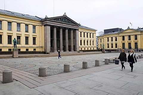 University with assembly hall, Aula, Oslo, Norway, Europe