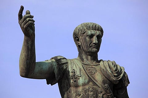 Monument of the Roman Emperor Trajan, Rome, Italy, Europe