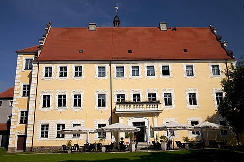 Schloss Luebben castle on Schlossinsel, castle island, Luebben, Spreewald, Spree Forest, Brandenburg, Germany, Europe