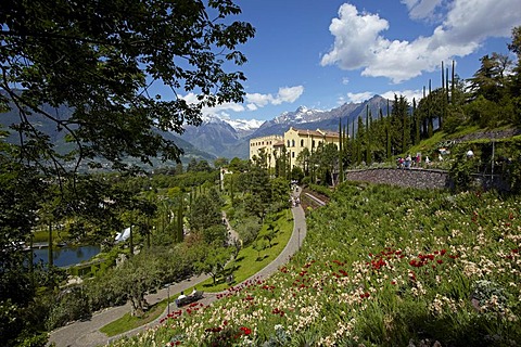 Trauttmannsdorff Castle, Meran, South Tyrol, Italy, Europe