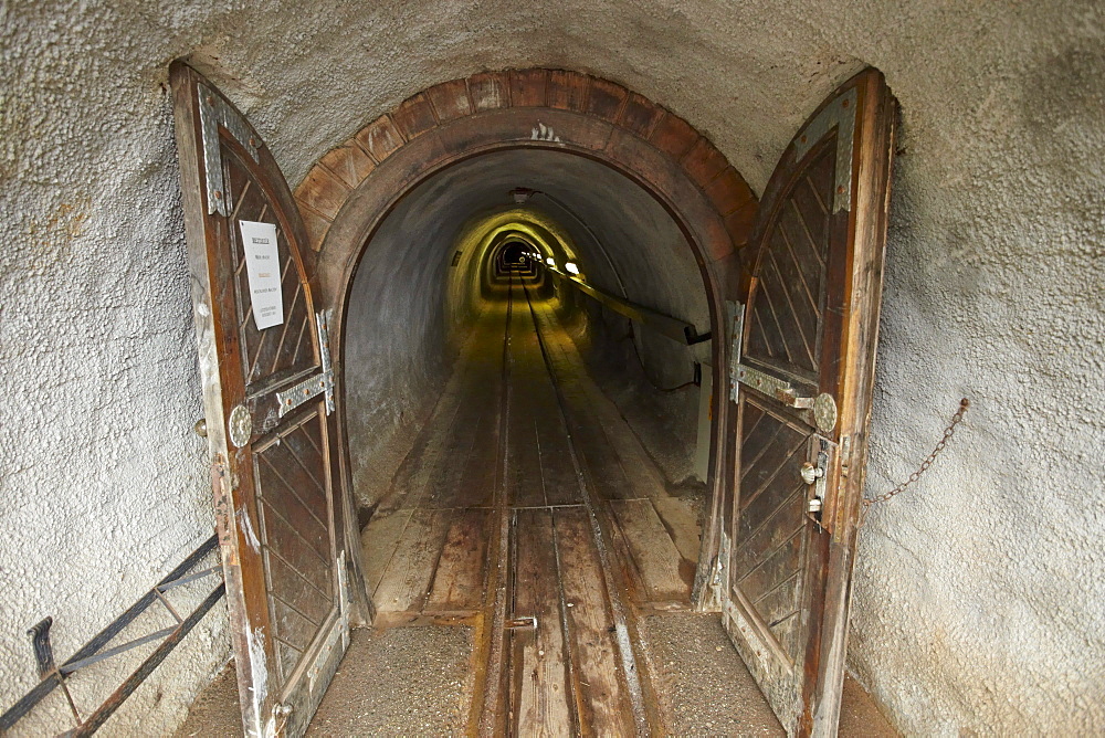 Hallstatt Salt Mine, Empress Christina Stollen gallery, Salzkammergut, Upper Austria, Europe