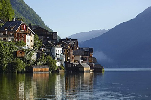 Hallstatt village, Salzkammergut, Upper Austria, Europe