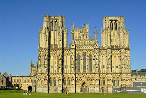 Wells Cathedral, Wells, Somerset, England, United Kingdom, Europe