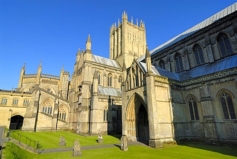 Wells Cathedral, Wells, Somerset, England, United Kingdom, Europe