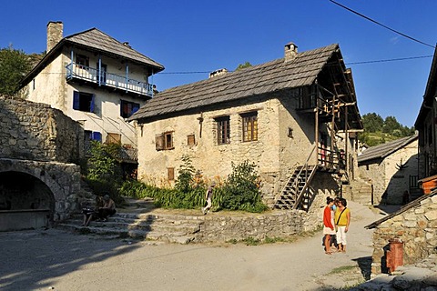 Mountain village Peyresq, Haute Verdon mountains, Alpes-de-Haute-Provence, Region Provence-Alpes-Cote d'Azur, France, Europe