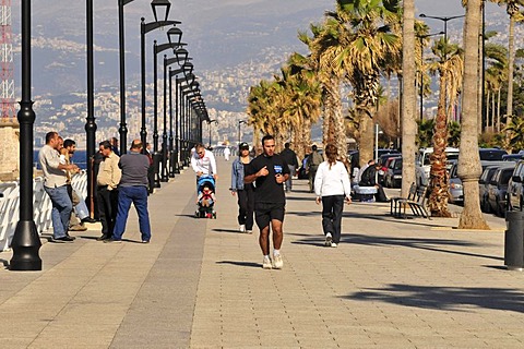 Street scene, Corniche, Beirut, Lebanon, Middle East, Asia