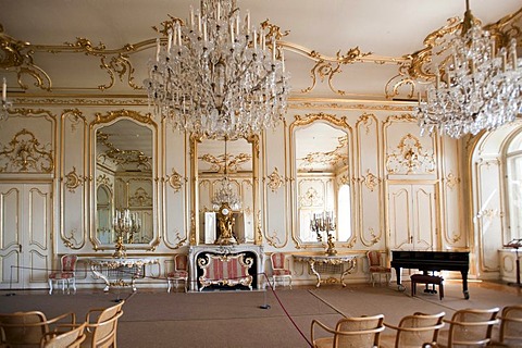 Interior, Baroque castle, Festetics kasteely, Keszthely, Hungary, Europe