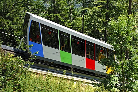 Funicular railway between Saint-Imier and Mont-Soleil, Saint-Imier, Switzerland, Europe