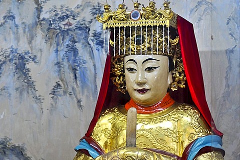 Ancestor statue in the Assembly Hall of the Fujian Chinese Congregation, Hoi An, Vietnam, Southeast Asia